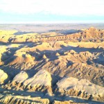 The Valley of the Moon just before sunset.